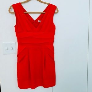 Red BCBG cocktail dress
